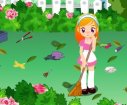 Cinderella Garden Cleaning games