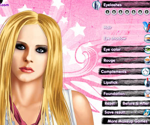 Avril Lavigne Makyaj oyunu oyna